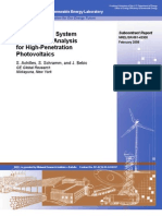 Transmission System Performance Analysis For High-Penetration Photovoltaics