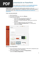 Crear una presentación en PowerPoint