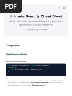 Ultimate React.js Cheat Sheet - Upmostly