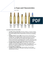 Ammunition Types and Characteristics