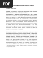 Aspectos Teóricos Metodológicos de La Estructura de México