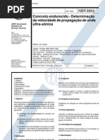 NBR 08802 - 1994 - Concreto Endurecido - Determinação Da Velocidade de Propagação de Onda Ultra-S