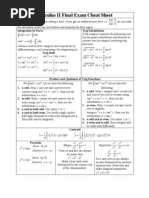 Microsoft Word - Calculus 2 Formula Cheat Sheet