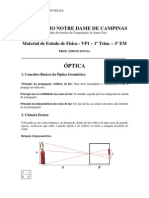 Lista 3º em Óptica Principios