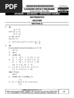 Allen Maths answer key pdf