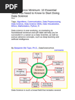 Data Science Minimum