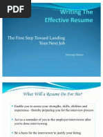 Resume Writing