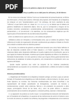 El Sistema de Gobierno Atípico de La Posreforma