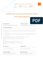 EP-11-0213 Norma de Instalación Equipo Ericsson RBS6101 - V1