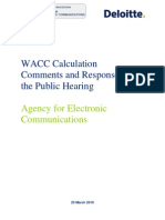 WACC - Calculation - DELOITE Macedonija Telecom 2009