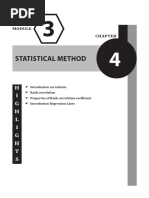 Module-4 (Correlation & Regression)