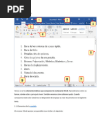 El entorno de Word 2019