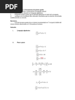 Bloque de ejercicios 1 algebra