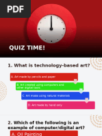 Quiz Time! Arts q2