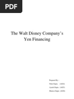 Walt Disney Yen Financing I - Group 8