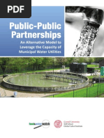 Public-Public Partnerships: An Alternative Model To Leverage The Capacity of Municipal Water Utilities