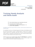 Training Needs Analysis and Skills Audit Word