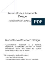 Quantitative Research Design