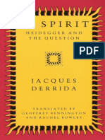 Jacques Derrida - of Spirit - Heidegger and The Question