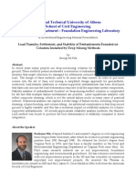 Load Transfer Settlement and Stability of Embankments Founded On Columns Installed by Deep Mixing Methods