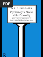 W.R.D. Fairbairn - Psychoanalytic Studies of The Personality