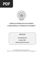 School of Petroleum Management Pandit Deendayal Petroleum University