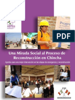 Una Mirada Social Al Proceso de Reconstrucción en Chincha.