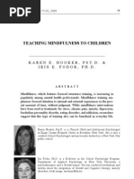 Teaching Mindfulness To Children Hooker and Fodor 2008