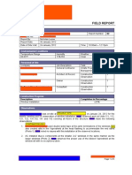 Example of NBL Field Report