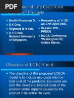 Environmental Life Cycle Cost Analysis of Products