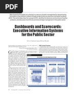 Dashboards and Scorecards Executive Information Systems For The Public Sector