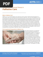 The Role of Occupational Therapy in Palliative Care