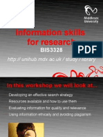 Information Skills For Research