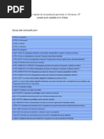 Comenzi Rapide de La Tastatură Generale in Windows XP