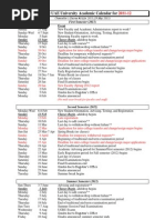 Academic Calendar 2011-12