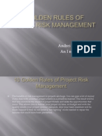 10 Golden Rules of Project Risk Management