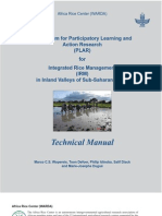 Curriculum For Participatory Learning and Action Research (PLAR) For Integrated Rice Management (IRM) in Inland Valleys of Sub-Saharan Africa - PLAR Technical Manual