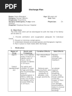 FORMAT Discharge Plan