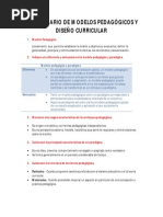 Cuestionario Modelos Pedagógicos y Diseño Curricular para El Examen