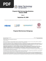 HTNG Property Web Services Technical Specification 2009B FINAL