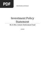 Basic Sample Investment Policy Statement