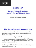 Lecture 15 Biot-Savart Law, Ampere's Law and Magnetic Dipole