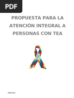 Propuesta para La Atención Integral A Personas Con Tea