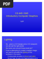 CS 445 / 645: Introductory Computer Graphics: Light