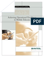 Achieving Operational Excellence in Mobile Telecom: Applications