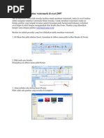 01 Cara Membuat Gambar Watermark Di Excel 2007
