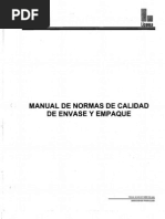 Manual de Normas de Calidad Envase y Empaque