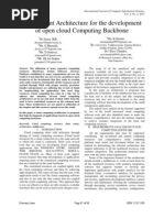 An Efficient Architecture For The Development of Open Cloud Computing Backbone