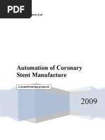 Automation of Coronary Stent Manufacture 