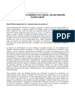 TEXTO La Salud de Todos y Sus Causas - Comision